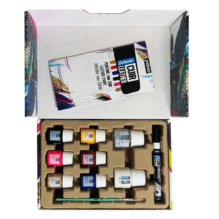 Pebeo Setacolor Leather Paints, Set of 10
