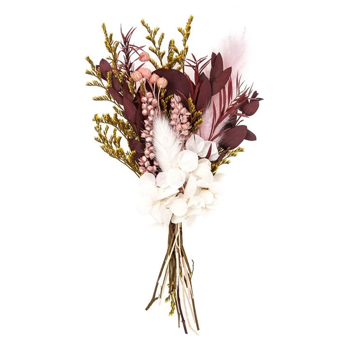 Mini Dried Bouquet “Burgundy Queen” / 20 cm