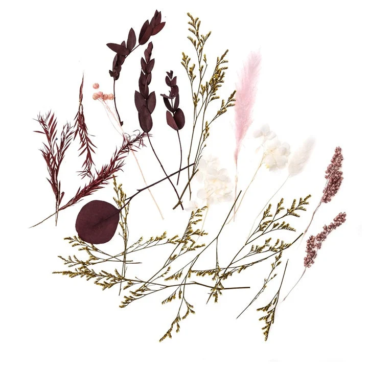 Mini Dried Bouquet “Burgundy Queen” / 20 cm