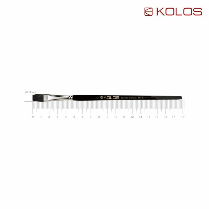 KOLOS Classic 3016 Squirrel Flat Brush