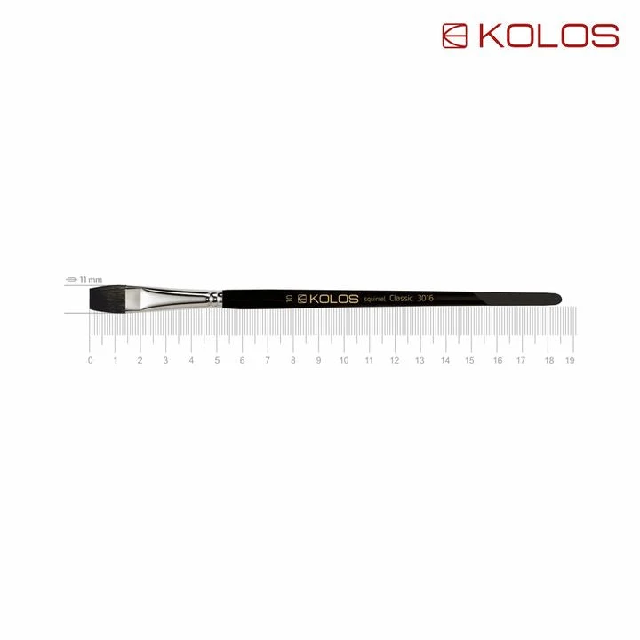 KOLOS Classic 3016 Squirrel Flat Brush
