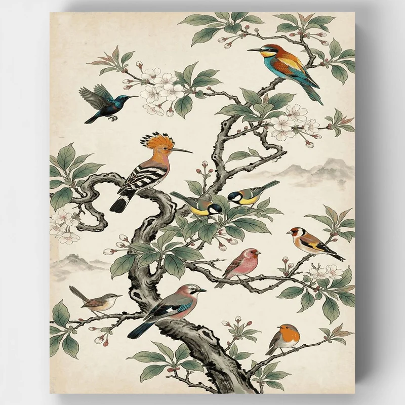 "Birdsong" Paint by Numbers Kit