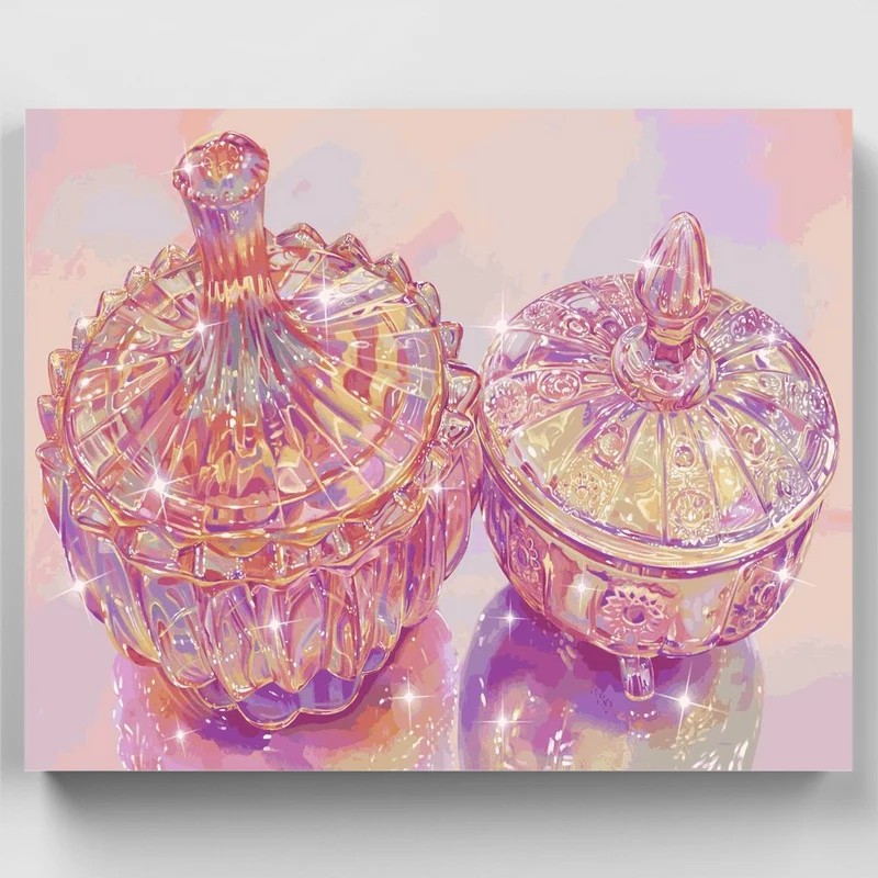 "Sparkling Glass" Paint by Numbers Kit
