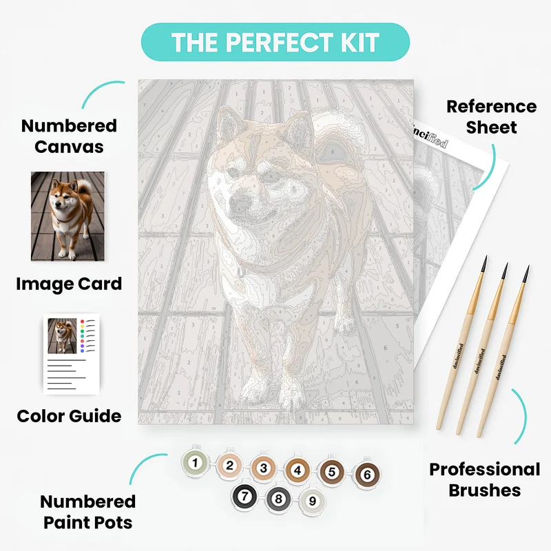 Shiba Inu - Paint by Numbers Kit