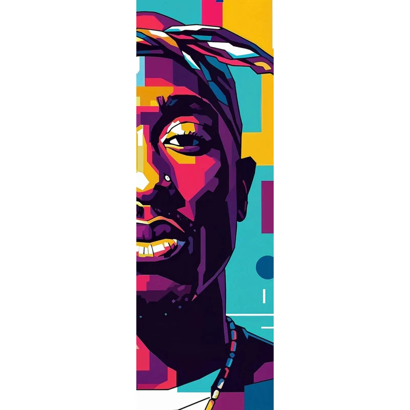 Leinwandbild Amerikanischer Rapper Panorama Hoch
