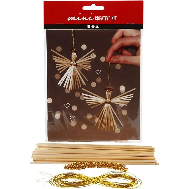 Mini Straw Angel Craft Set