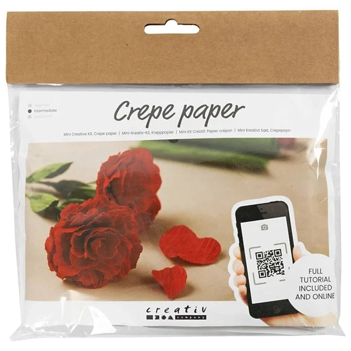 Mini Craft Set | Crepe Paper Roses