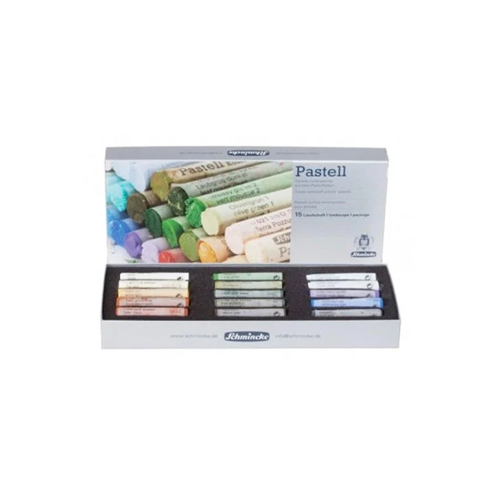 Schmincke LANDSCAPE Soft Pastels, Set of 15