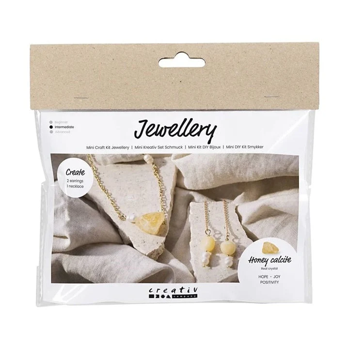 Mini Jewelry-Making Set - Calcite Necklace and Earrings