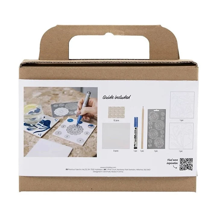 Mini Porcelain Painting Set - Coasters