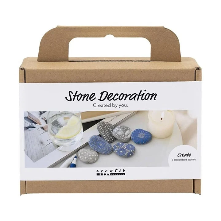 Mini Creative Stone Decorating Set - Blue
