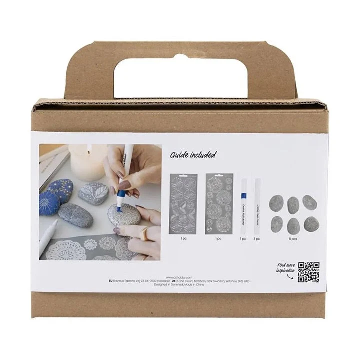 Mini Creative Stone Decorating Set - Blue