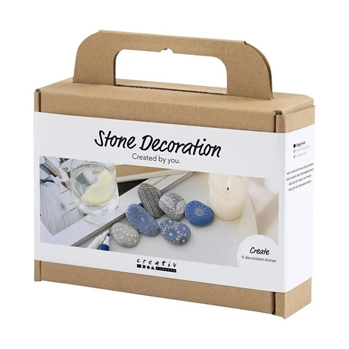 Mini Creative Stone Decorating Set - Blue
