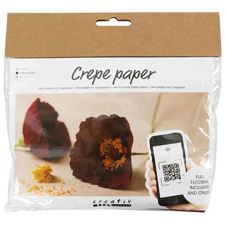 Mini Craft Set | Crepe Paper Poppies