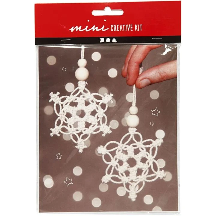 Mini Creative Macrame Snowflake Set