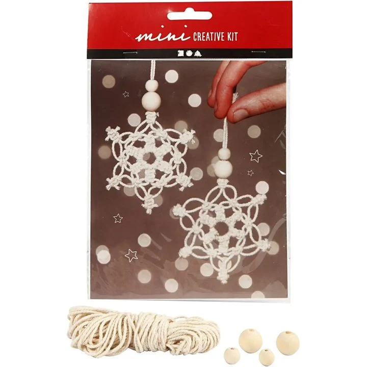 Mini Creative Macrame Snowflake Set