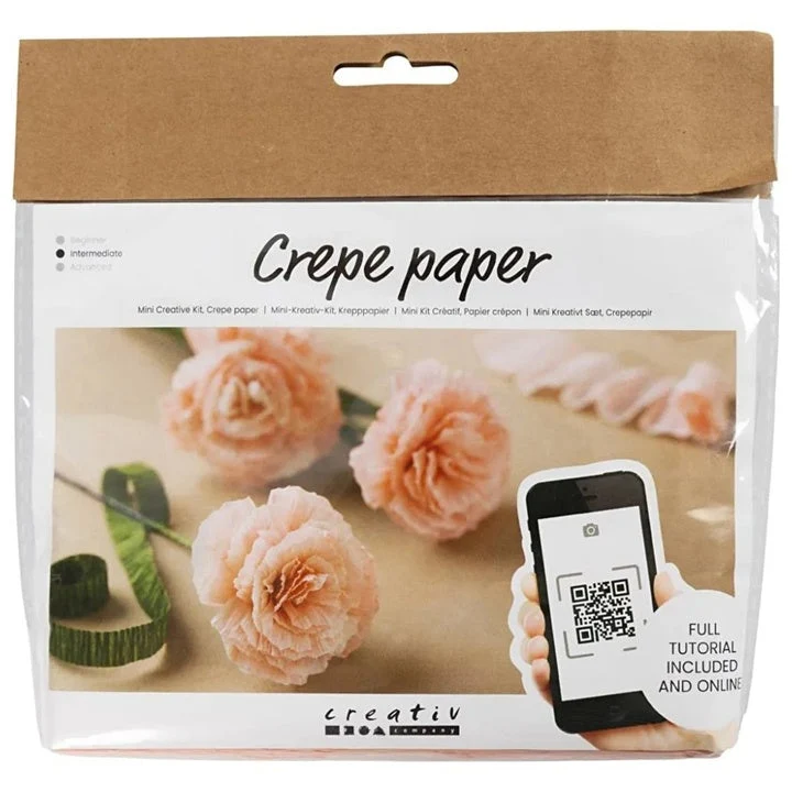 Mini Crepe Paper Carnation Set