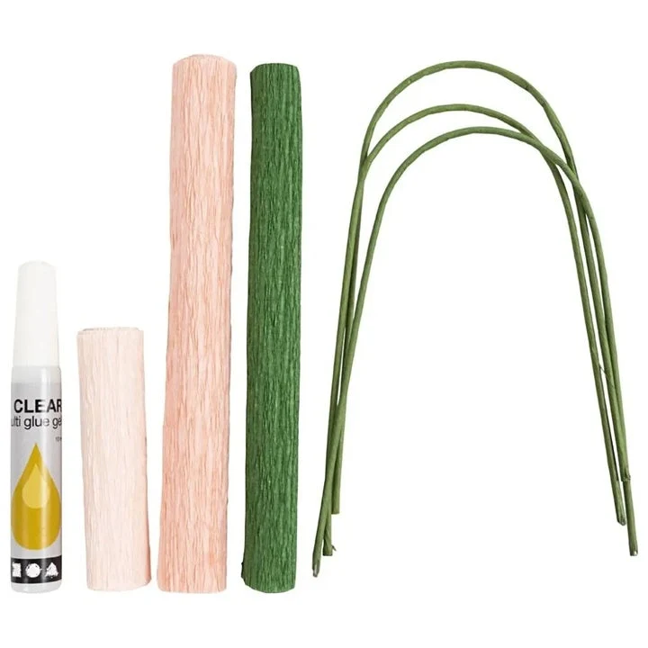 Mini Crepe Paper Carnation Set