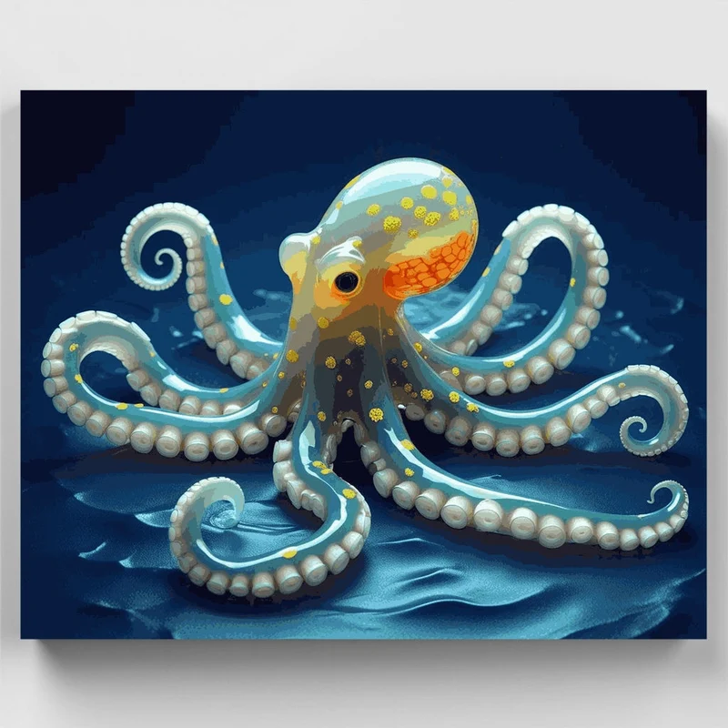 Translucent Octopus - Paint by Numbers Kit