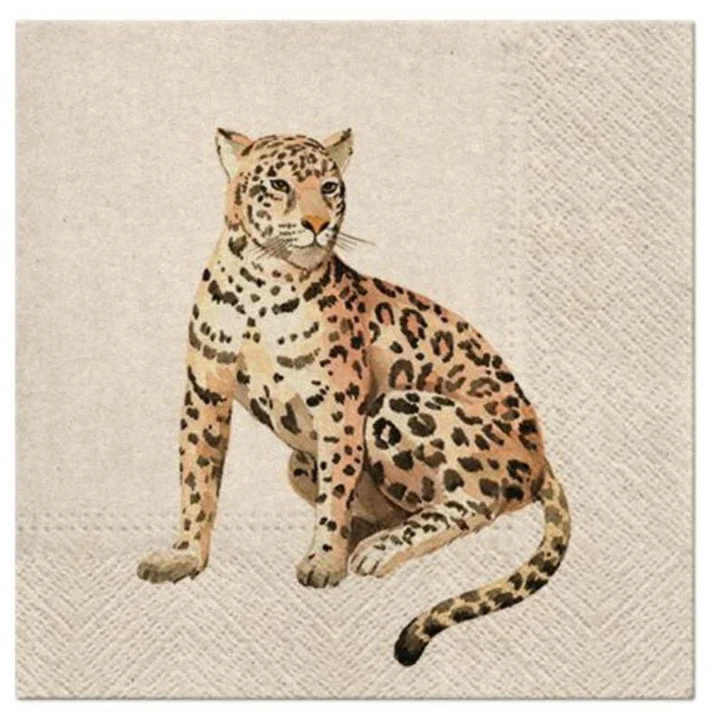 Eco Leopard Decoupage Napkin - 1 pc