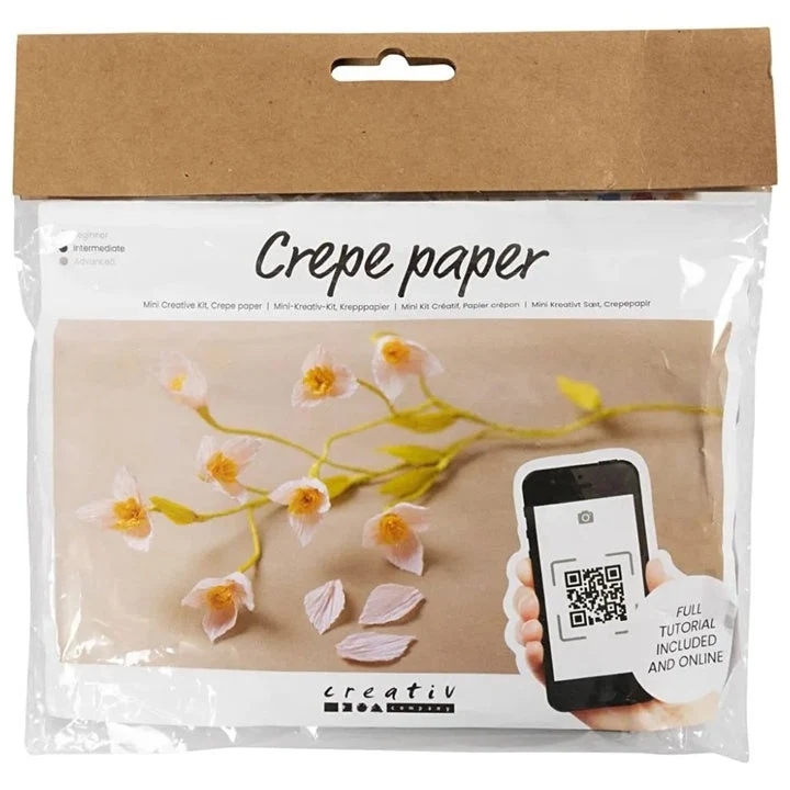 Mini Craft Set | Cherry Blossom Branch Made from Crepe Paper
