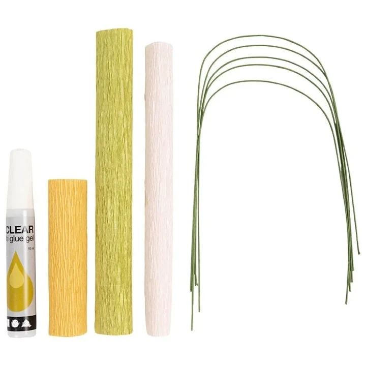 Mini Craft Set | Cherry Blossom Branch Made from Crepe Paper