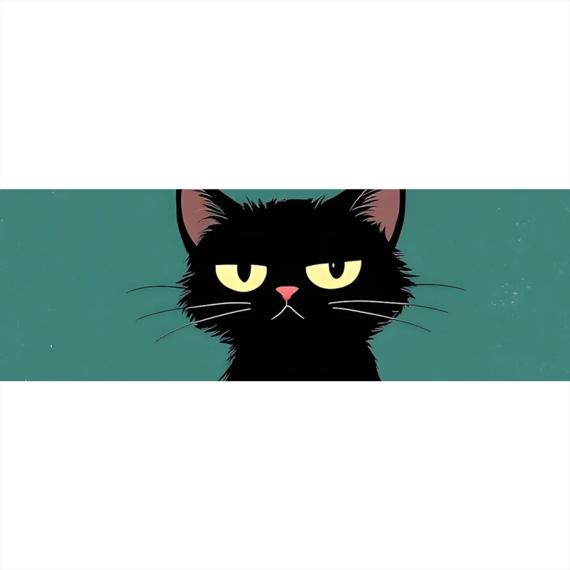 Aluminiumbild gebürstet Lustige Katze mit Toilettenpapier Panorama