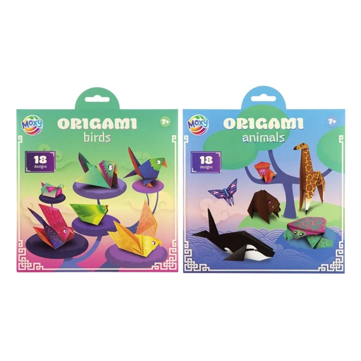 Origami Paper, 18 Patterns, 21x20 cm, 12 Sheets