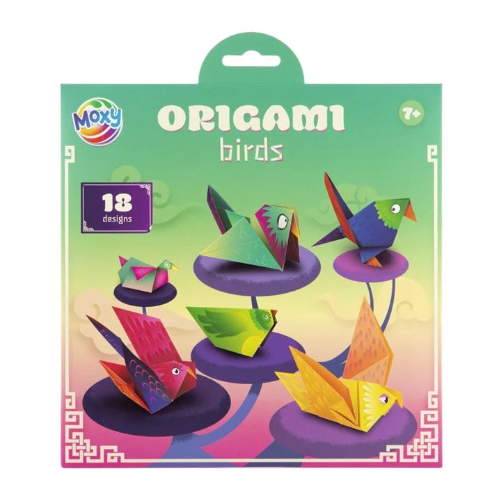 Origami Paper, 18 Patterns, 21x20 cm, 12 Sheets