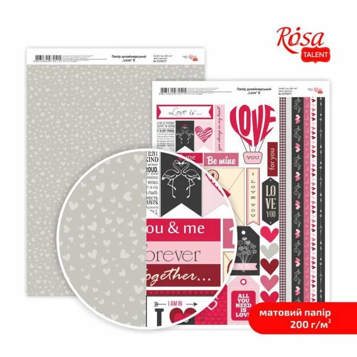 Love Scrapbooking Paper A4
