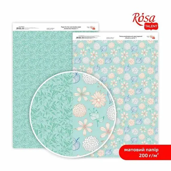 Tenderness flowers Scrapbooking Papers A4