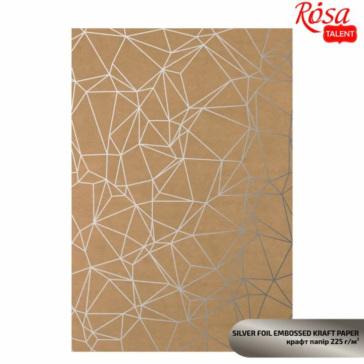 Scrapbooking Paper with Metallic Elements A4