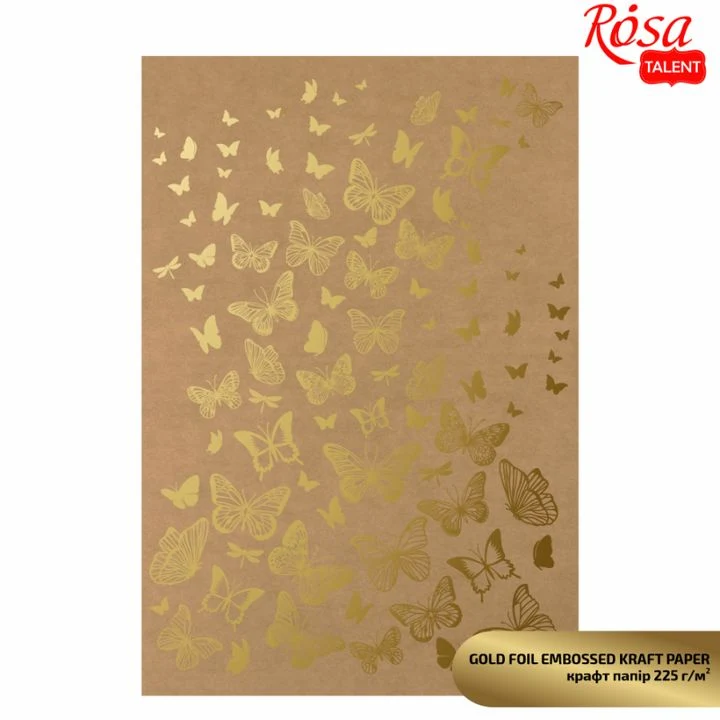 Scrapbooking Paper with Metallic Elements A4