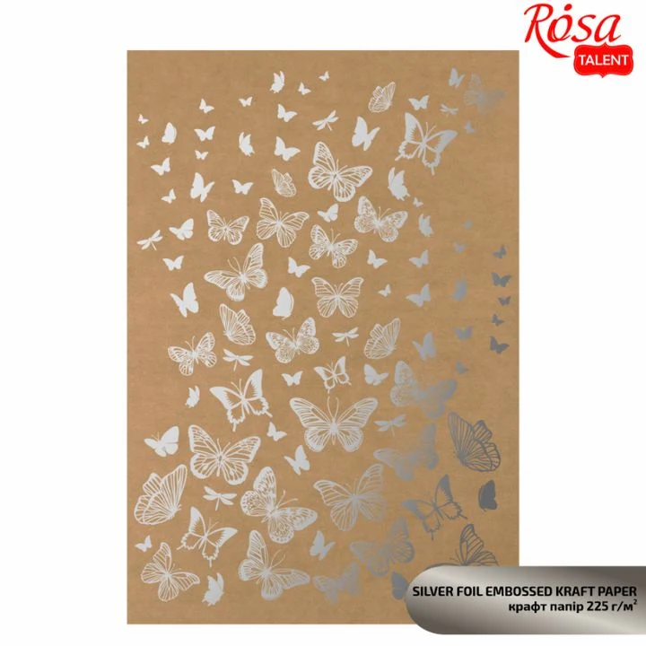 Scrapbooking Paper with Metallic Elements A4