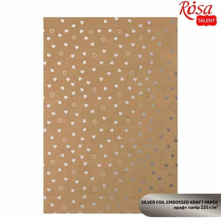 Scrapbooking Paper with Metallic Elements A4