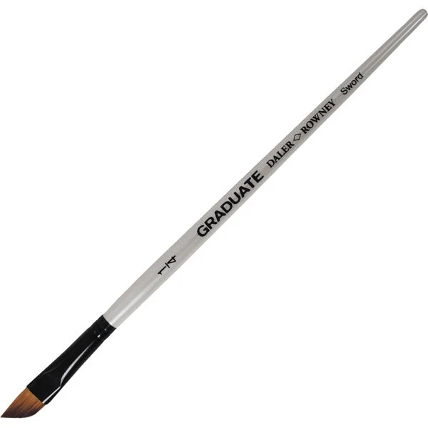 Angled Synthetic Hair Brush, Size 1/4