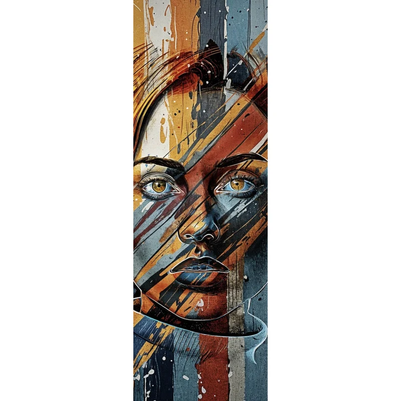 Leinwandbild Frauenporträt Modern Art Panorama Hoch