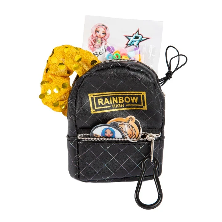 RAINBOW HIGH Mini Backpack with Accessories, Black