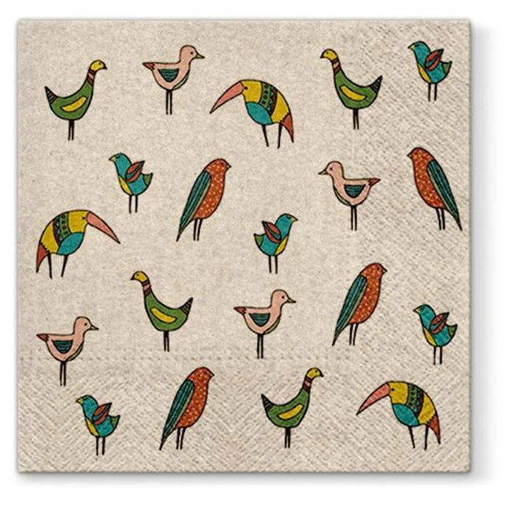 Bird Friends Eco Decoupage Napkins - 1 pc