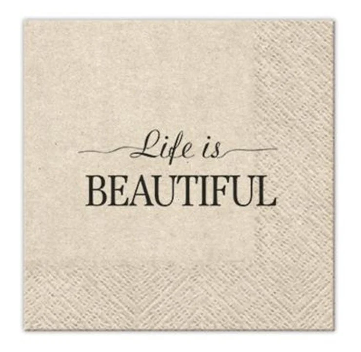 ECO Beautiful Life Decoupage Napkins - 1 pc