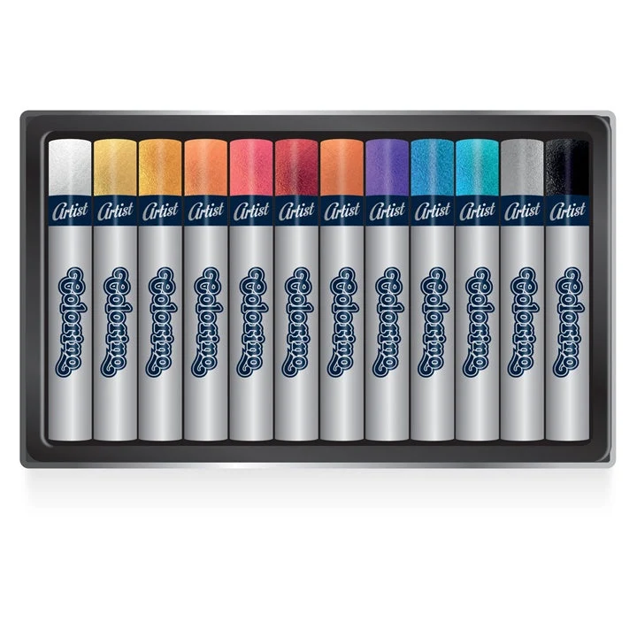 Colorino Artist Metallic Oil Pastels, Set of 12