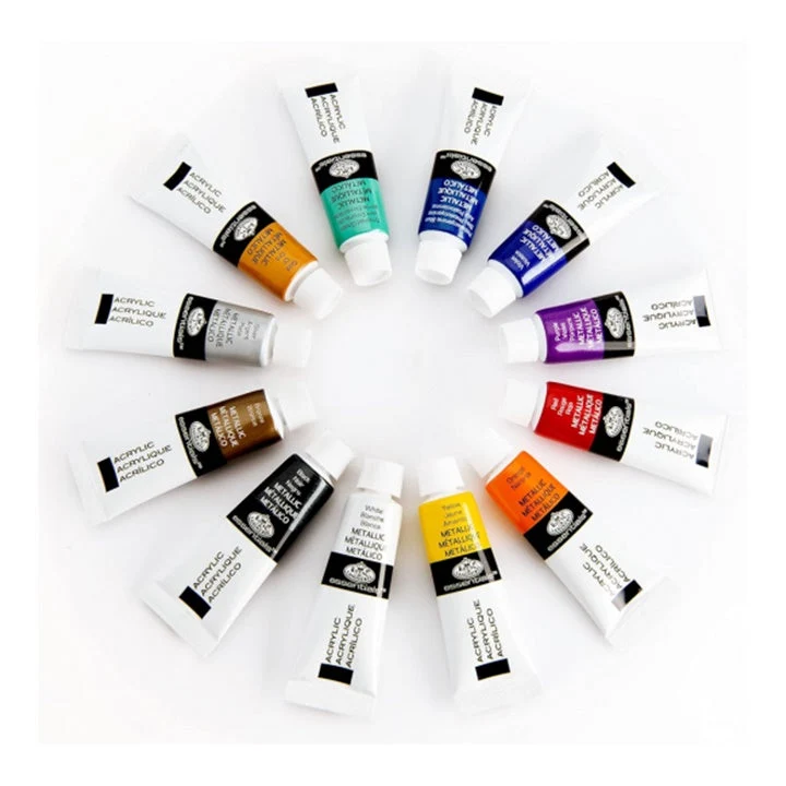 Royal & Langnickel Metallic Acrylic Paints 12 x 12 ml