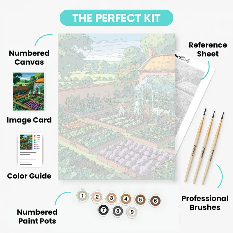 Vegetable Garden Paradise - Paint by Numbers Kit