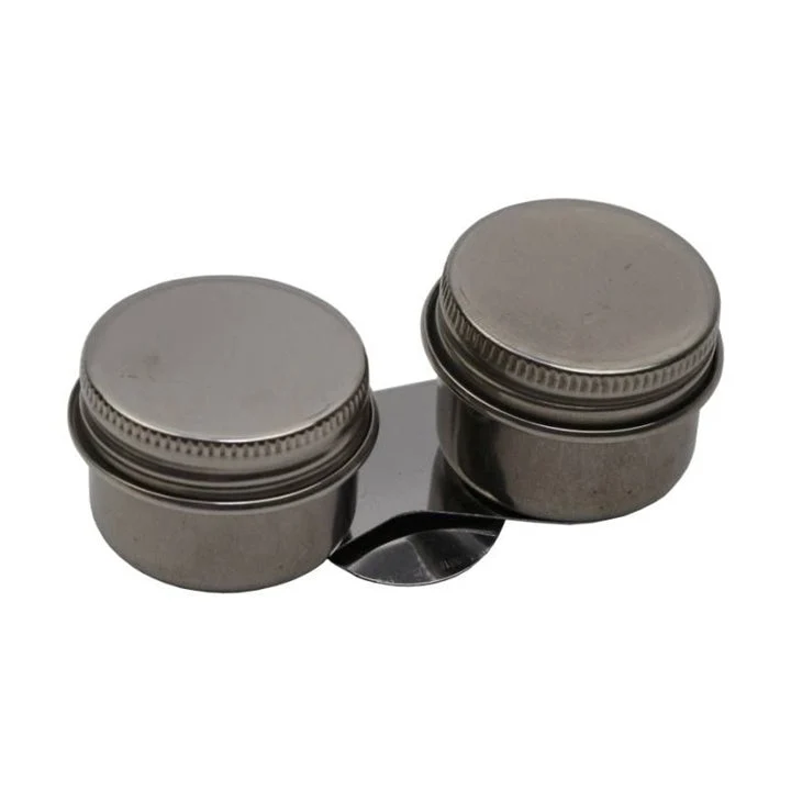 Double Metal Paint Mixing Cup with Lid