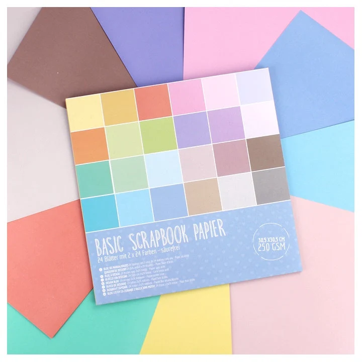 Craft Sensations Scrapbooking Paper 30.5x30.5 cm - 24 Sheets