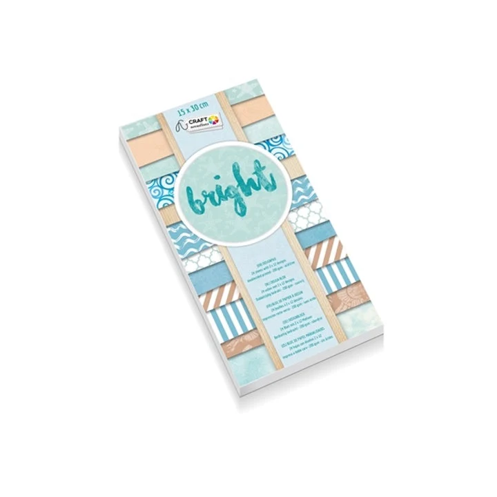 Craft Sensations Scrapbooking Paper, 15x30 cm, 24 Sheets