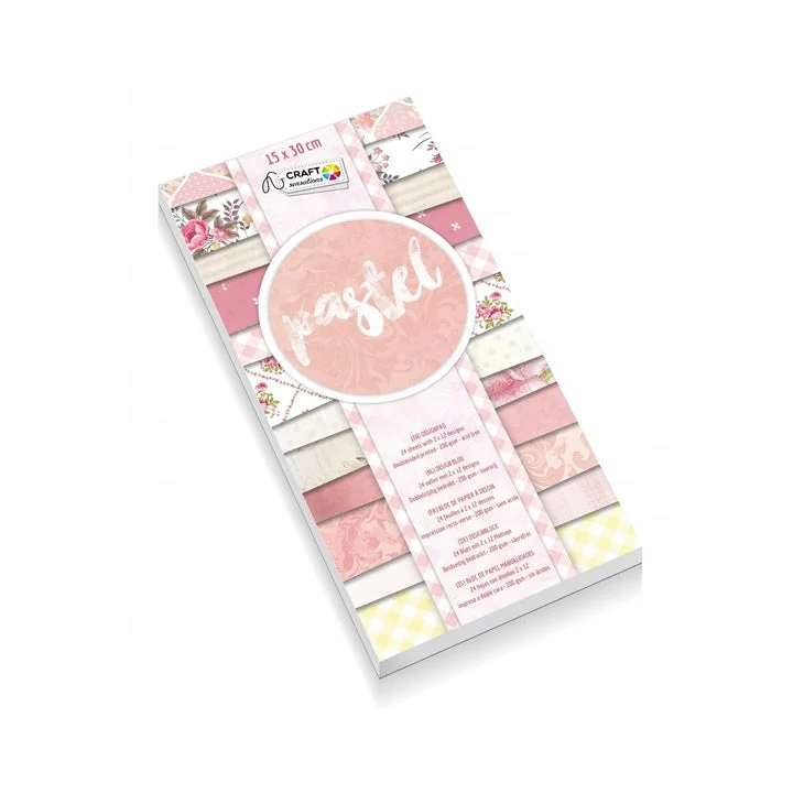 Craft Sensations Scrapbooking Paper, 15x30 cm, 24 Sheets