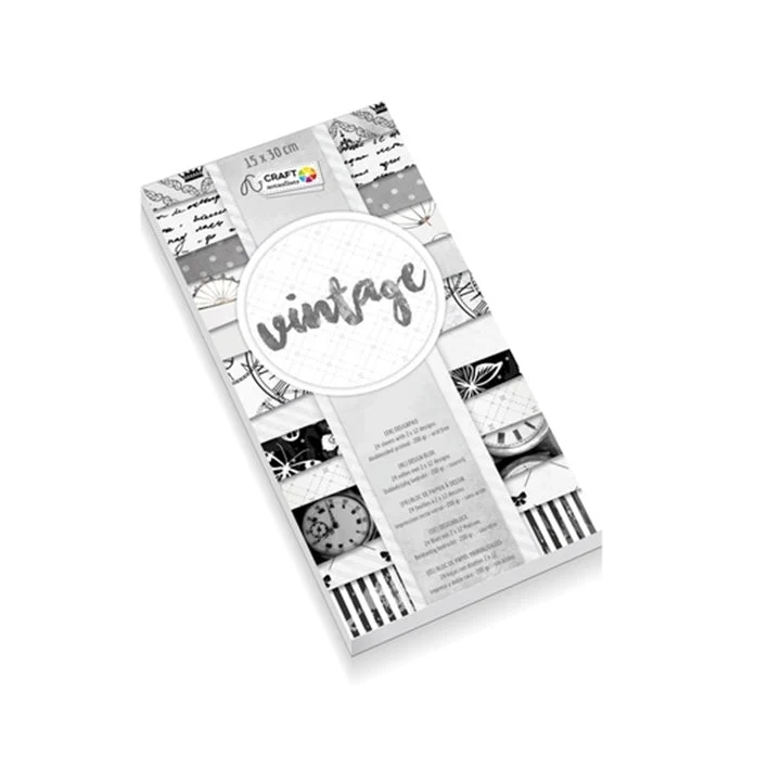 Craft Sensations Scrapbooking Paper, 15x30 cm, 24 Sheets