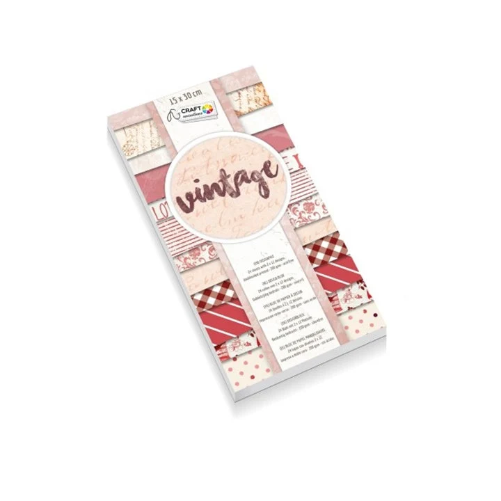 Craft Sensations Scrapbooking Paper, 15x30 cm, 24 Sheets
