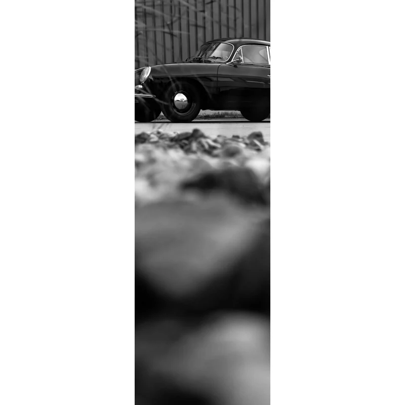 Poster Klassischer Sportwagen mit zeitloser Eleganz Panorama Hoch
